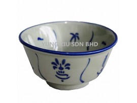 4.5^BOWL(HAND COLOR ANTIQUE BLUE)(11538)